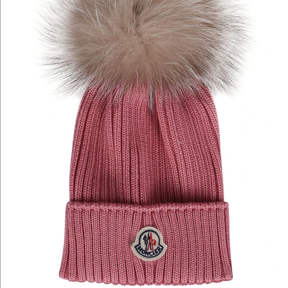 Moncler logo beanie
